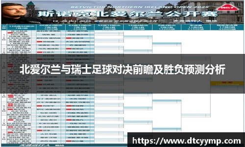 北爱尔兰与瑞士足球对决前瞻及胜负预测分析